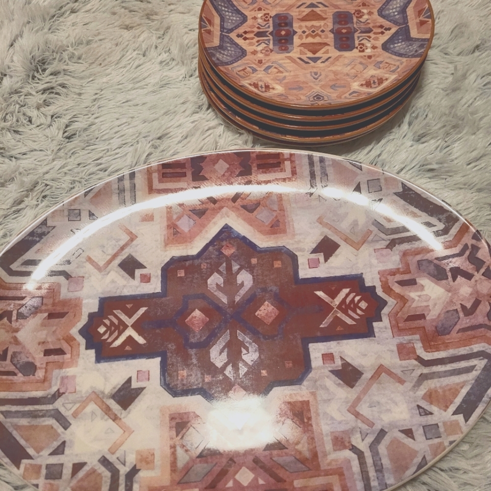 Hobby Lobby Plate and Serving Platter Set